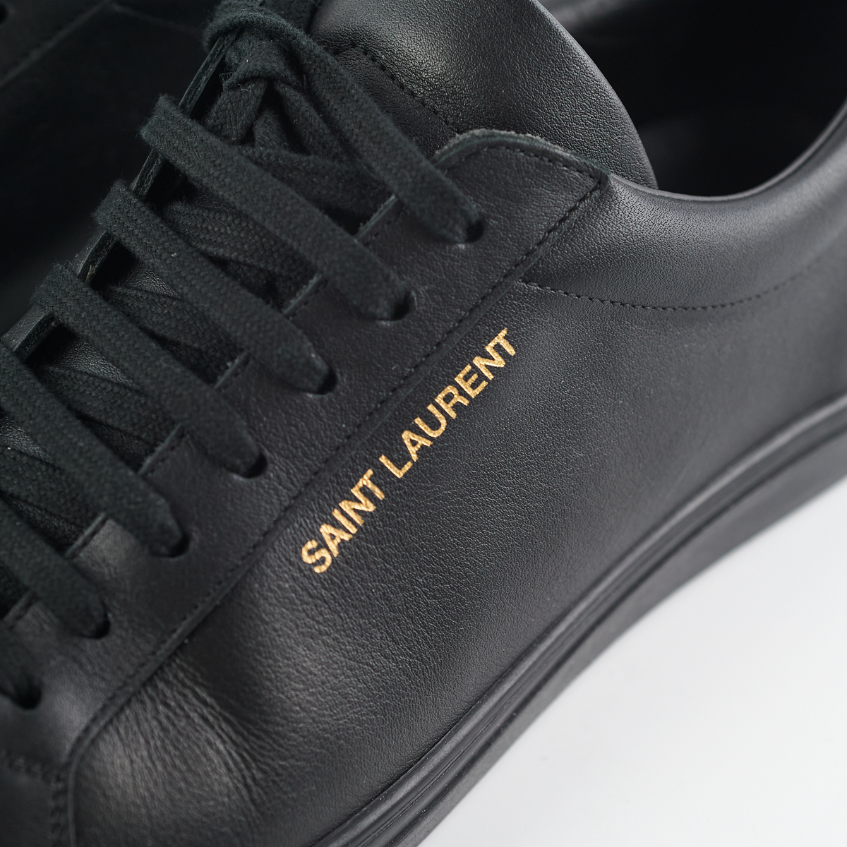 Saint Laurent Leather Sneakers Black 41 - photo 6
