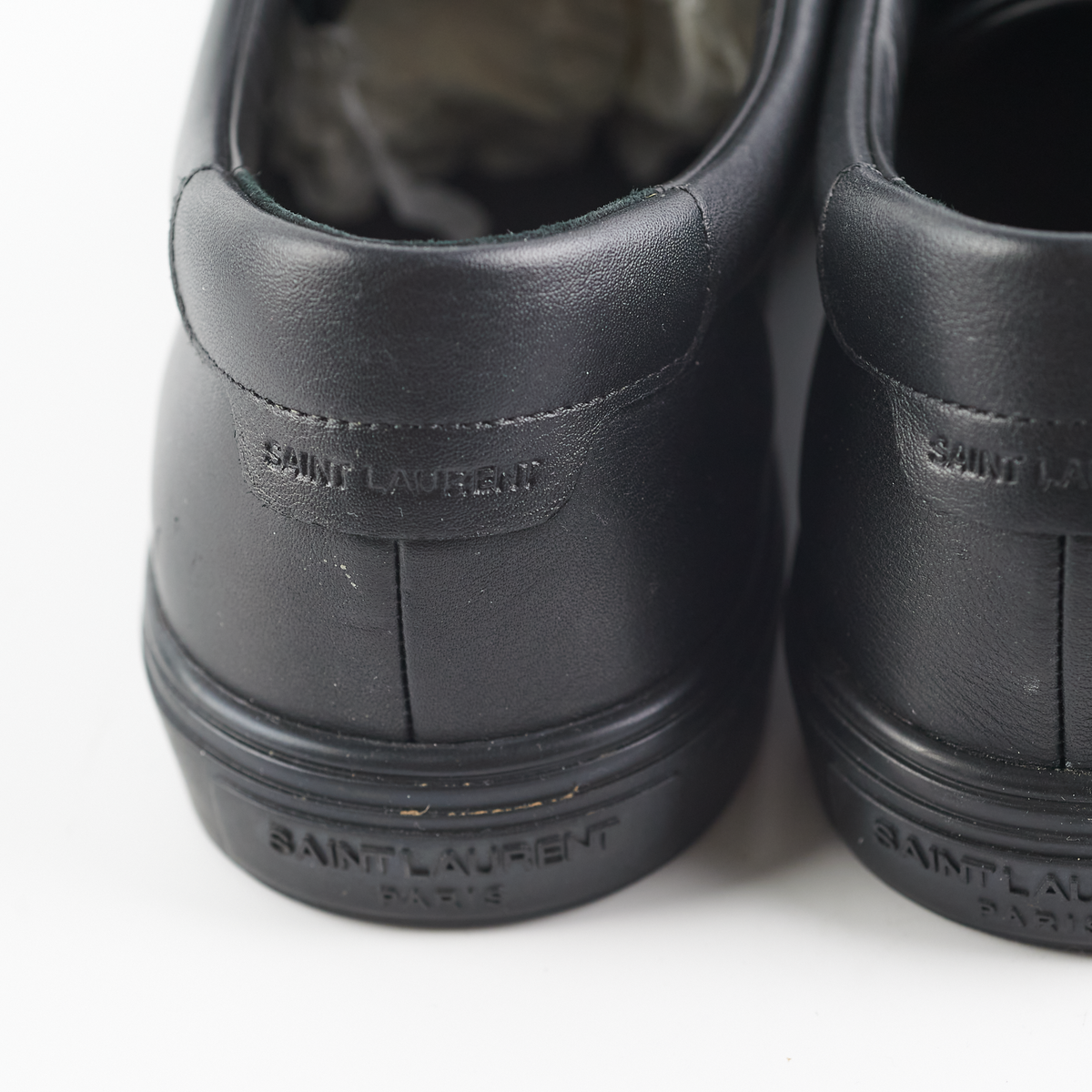 Saint Laurent Leather Sneakers Black 41 - photo 9