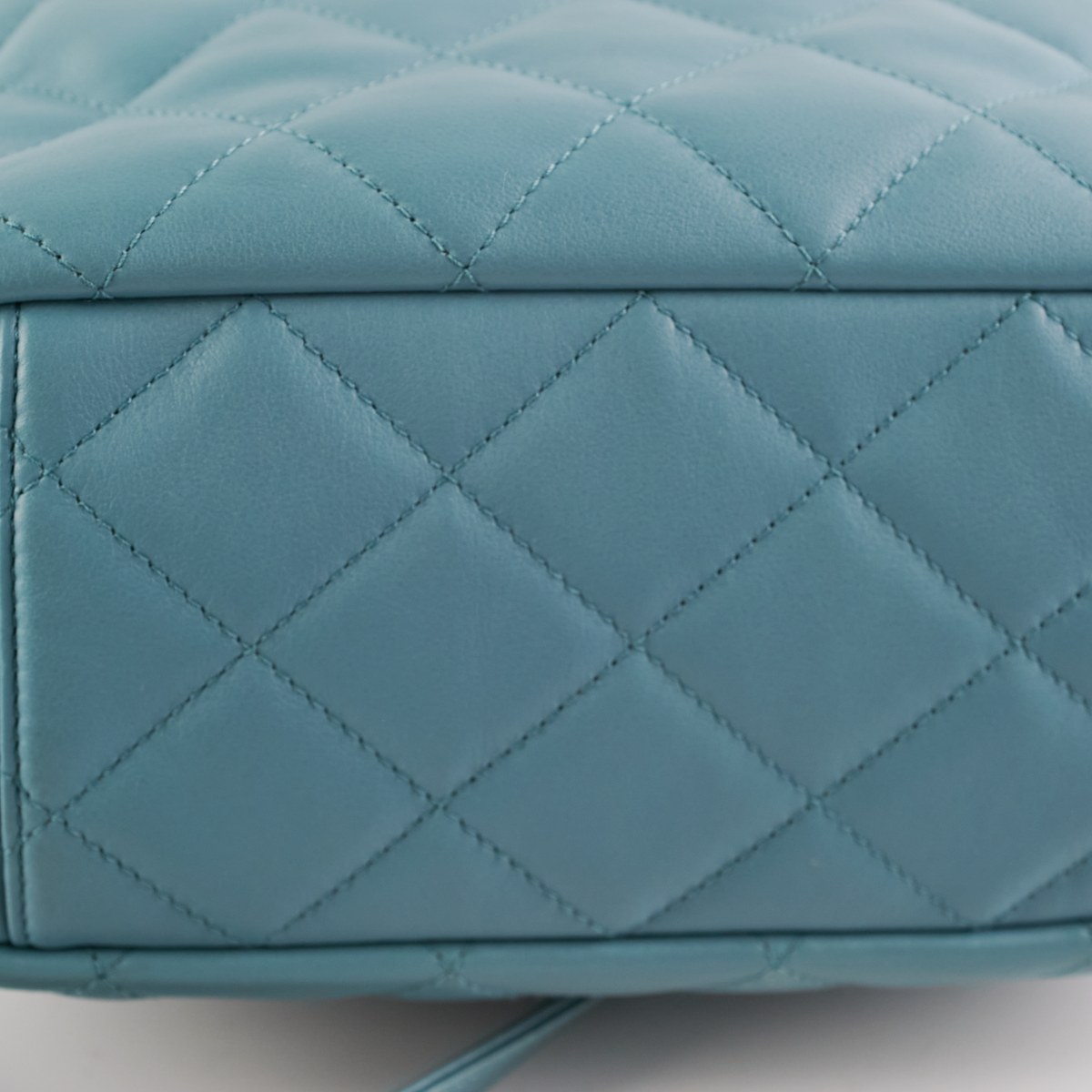 ITEM 16 - Chanel Drawstring Bucket Bag Light Blue - photo 12