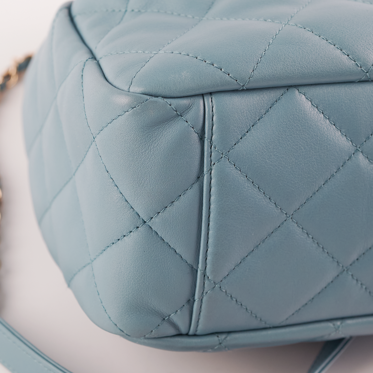 ITEM 16 - Chanel Drawstring Bucket Bag Light Blue - photo 11
