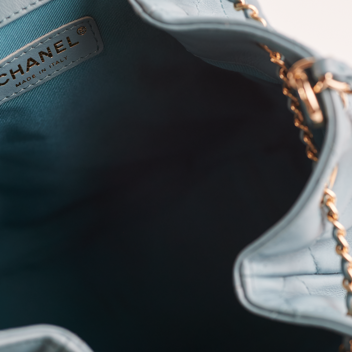 ITEM 16 - Chanel Drawstring Bucket Bag Light Blue - photo 8
