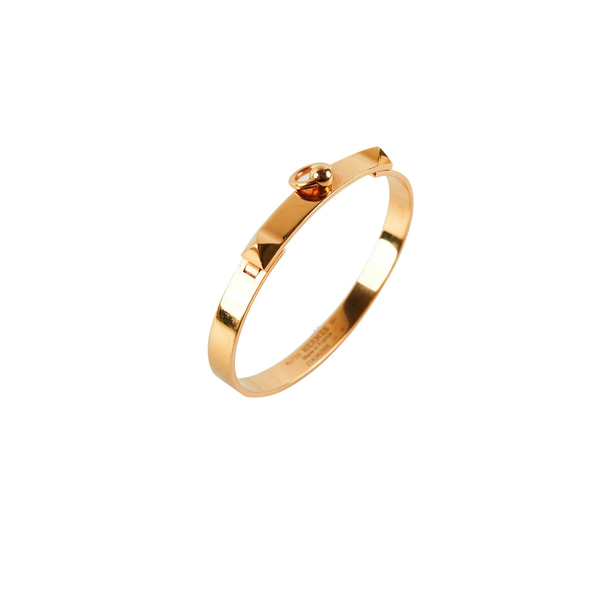 Hermes Collier De Chien Bangle Yellow Gold (Size SH) - photo 1