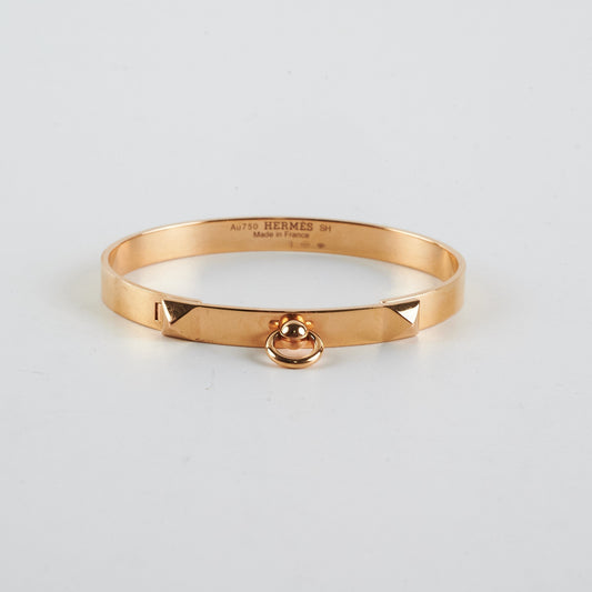Hermes Collier De Chien Bangle Yellow Gold (Size SH) - photo 2