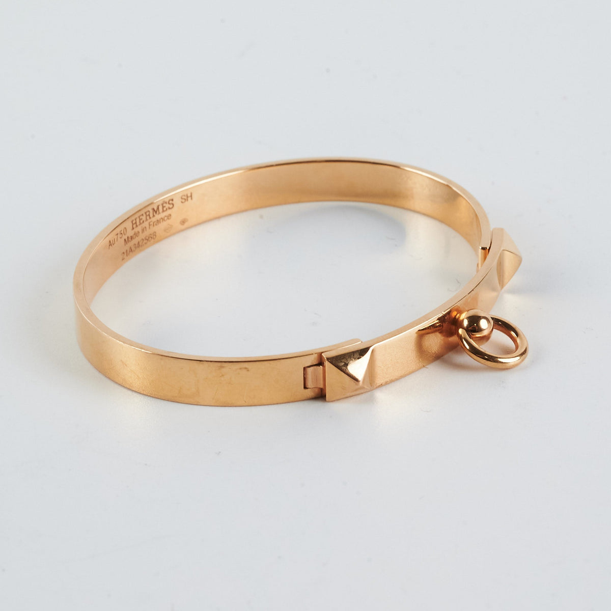 Hermes Collier De Chien Bangle Yellow Gold (Size SH) - photo 3