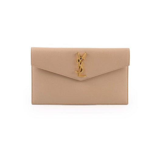 Saint Laurent Uptown Clutch Beige - photo 1