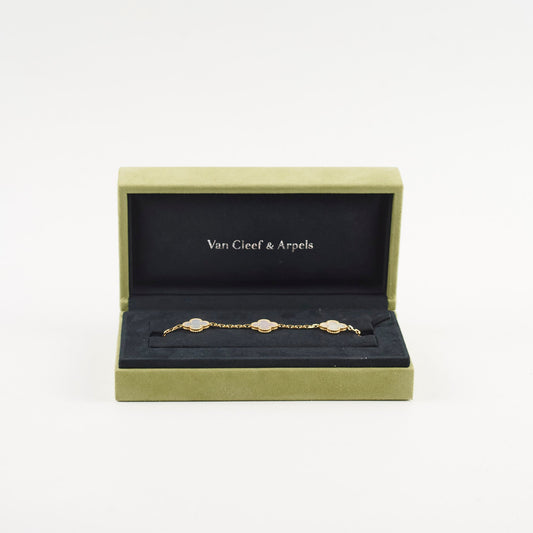 Van Cleef & Arpels VCA 5 Motif Mother of Pearl Bracelet - photo 2