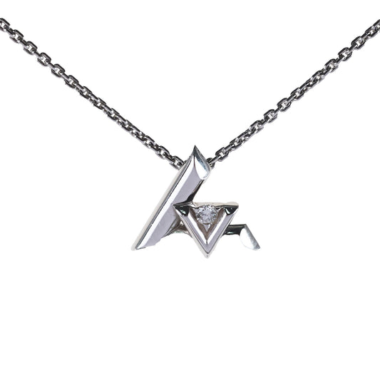 Louis Vuitton Volt Necklace with Diamond White Gold - photo 1