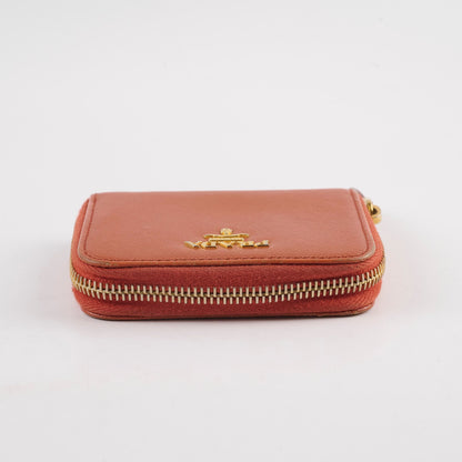 Prada Saffiano Coin Wallet Orange - photo 4