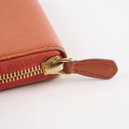 Prada Saffiano Coin Wallet Orange - photo 9