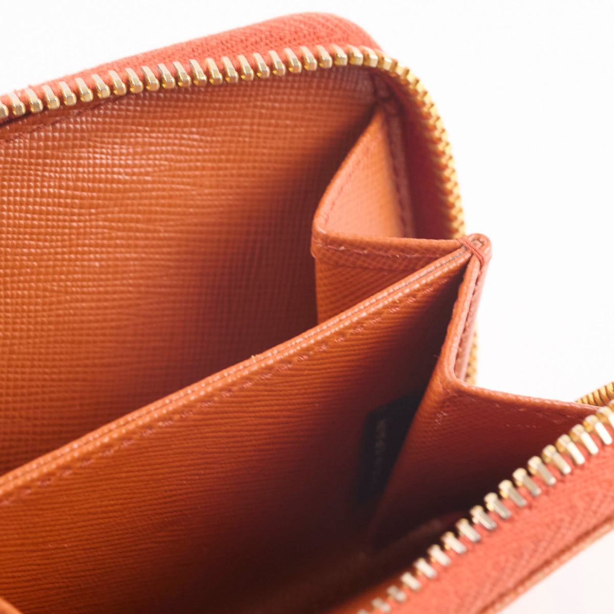 Prada Saffiano Coin Wallet Orange - photo 12