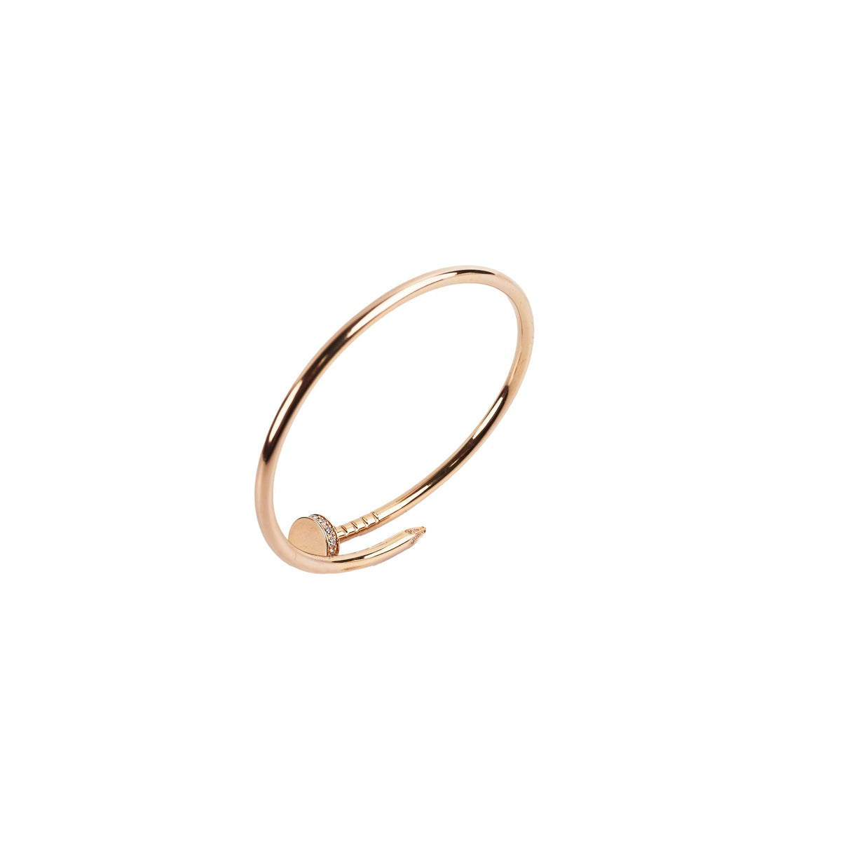 Cartier Juste Un Clou Juc Daimonds Pink Gold Size 14 Bracelet 2022 - photo 1