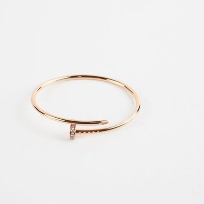 Cartier Juste Un Clou Juc Daimonds Pink Gold Size 14 Bracelet 2022 - photo 3
