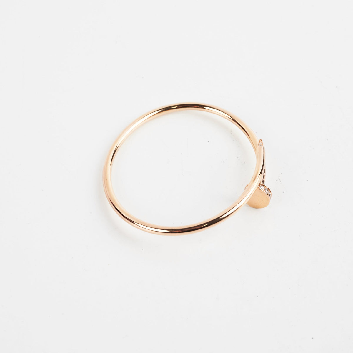Cartier Juste Un Clou Juc Daimonds Pink Gold Size 14 Bracelet 2022 - photo 4