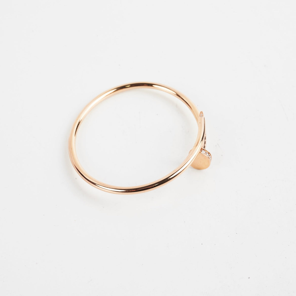 Cartier Juste Un Clou Juc Daimonds Pink Gold Size 14 Bracelet 2022 - photo 5
