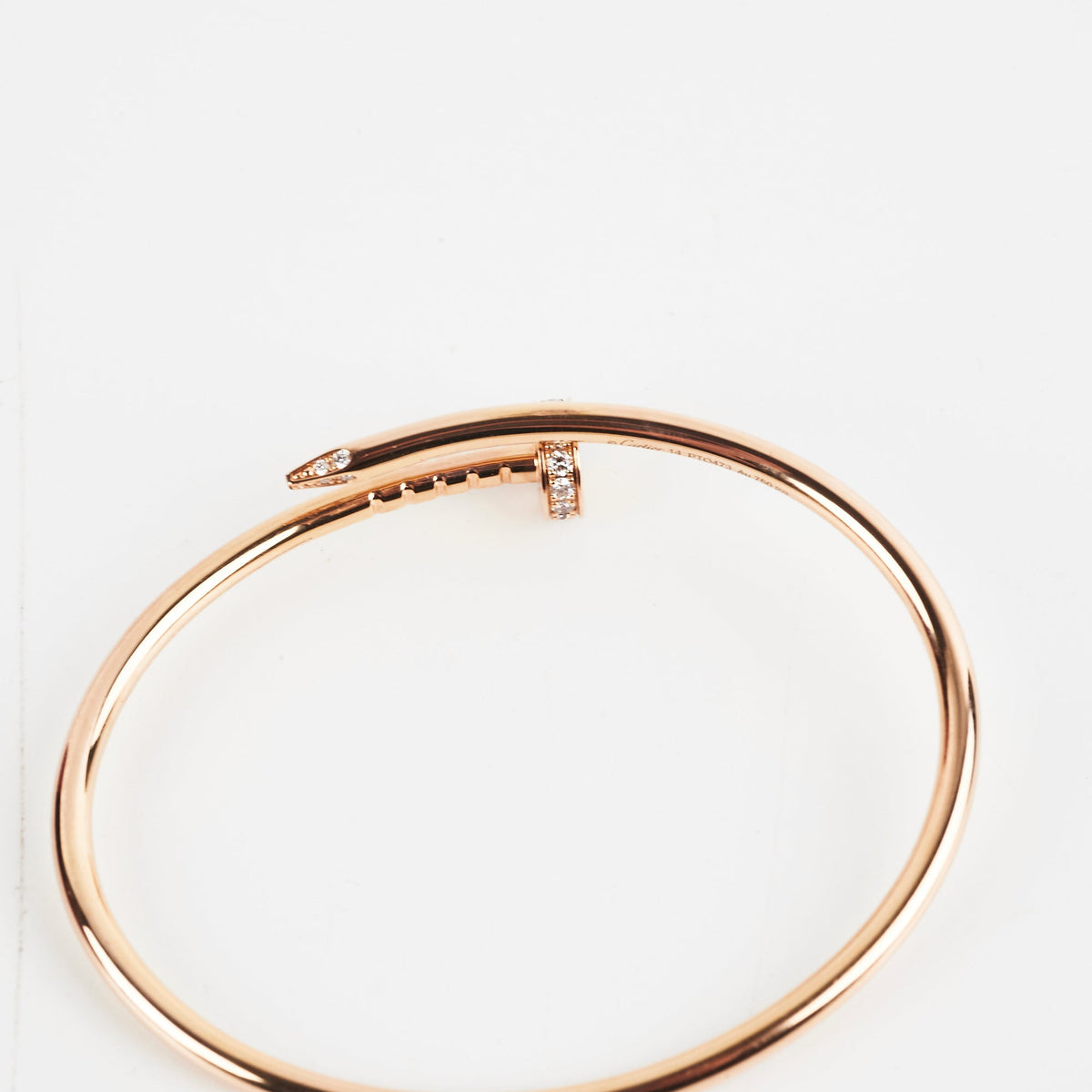 Cartier Juste Un Clou Juc Daimonds Pink Gold Size 14 Bracelet 2022 - photo 8
