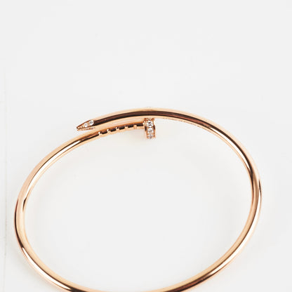Cartier Juste Un Clou Juc Daimonds Pink Gold Size 14 Bracelet 2022 - photo 8