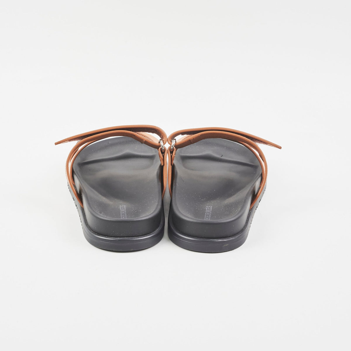 Hermes Chyrpe Leather Sandals (Size 38) - photo 5