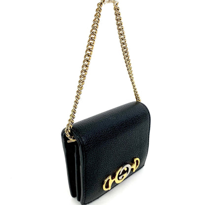 Gucci Zumi Grainy Leather Card Case Wallet - photo 2
