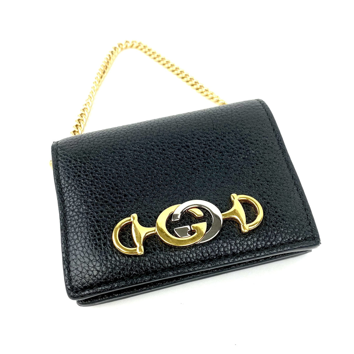 Gucci Zumi Grainy Leather Card Case Wallet - photo 4