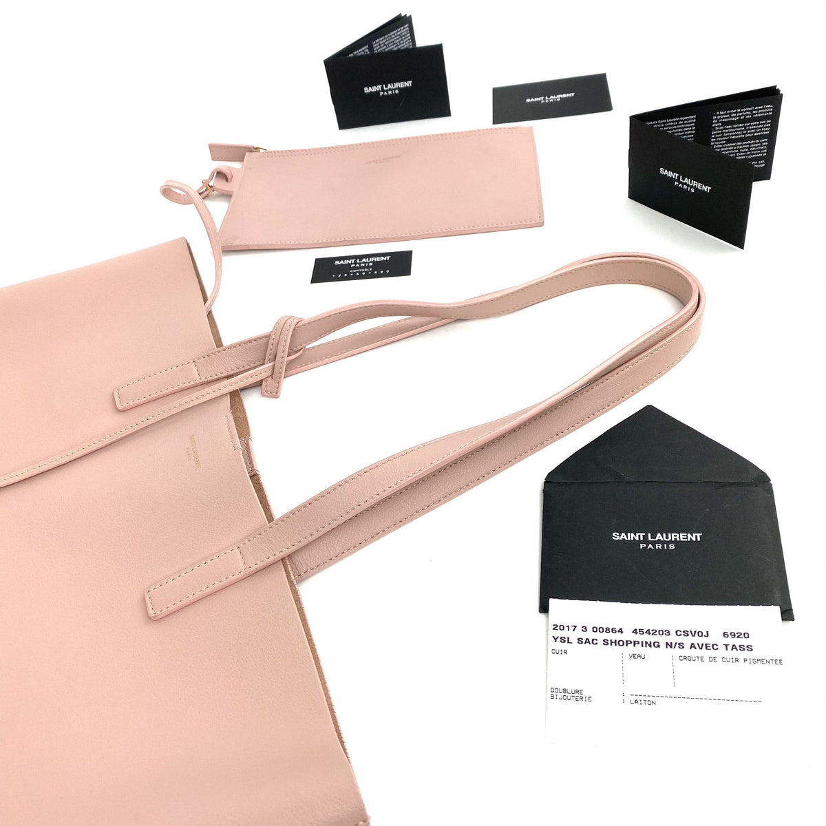 SAINT LAURENT Leather Shopper Tote Tall - image 10