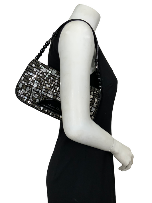 Dior Christian Dior Beaded Calf Hair Malice Bag - photo 2
