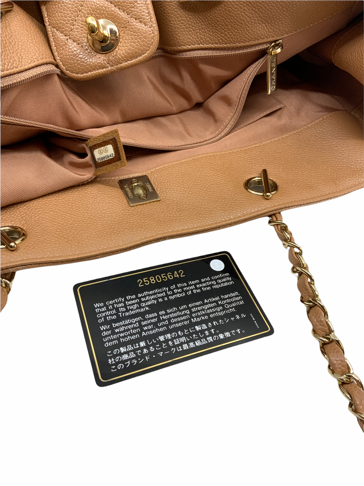 Chanel Calfskin Quilted Large CC Shopping Tote - photo 10