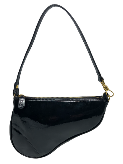 Christian Dior Patent Leather Saddle Bag - image 1