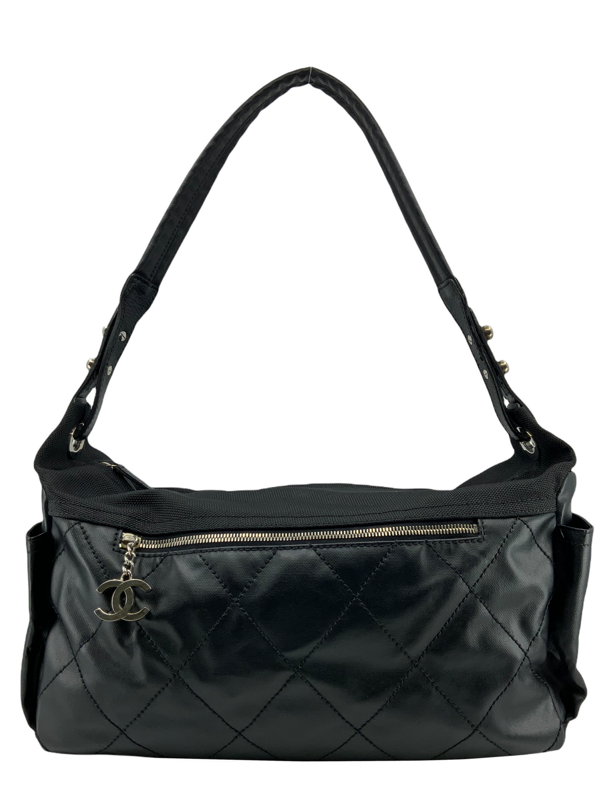 Chanel Quilted Coated Canvas Paris Biarritz Large Shoulder Bag - photo 1