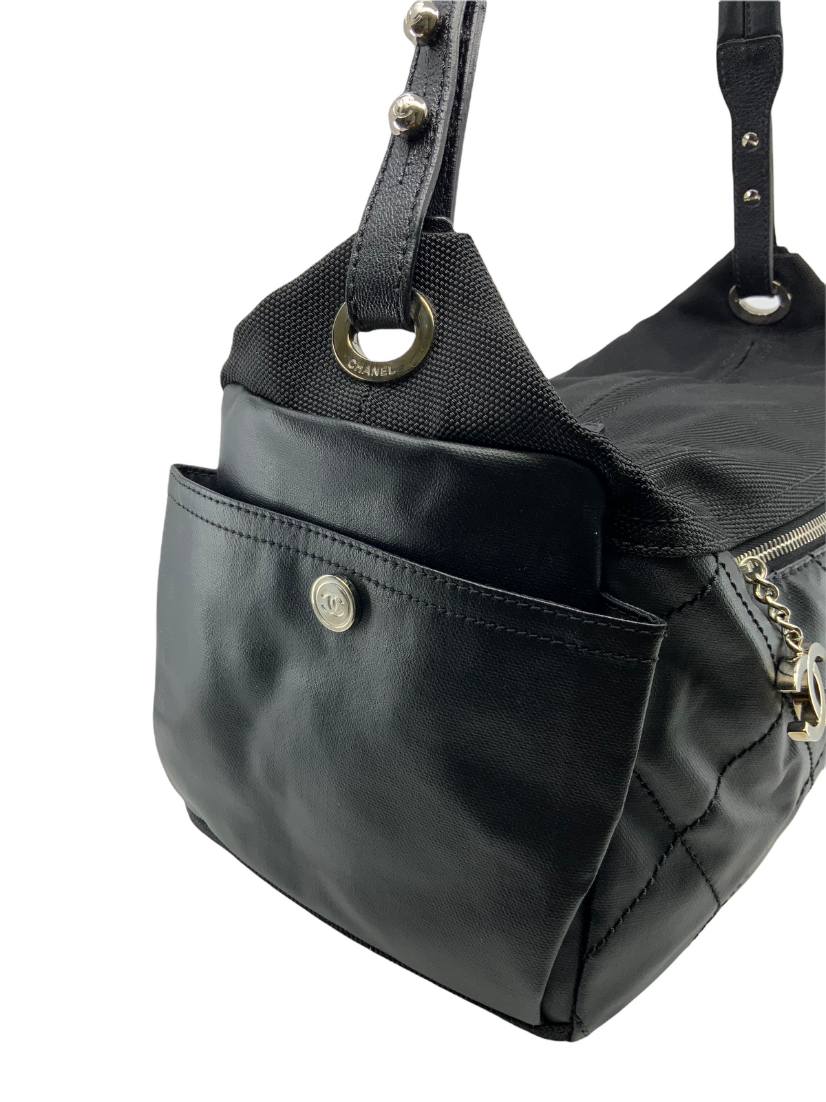 Chanel Quilted Coated Canvas Paris Biarritz Large Shoulder Bag - photo 4