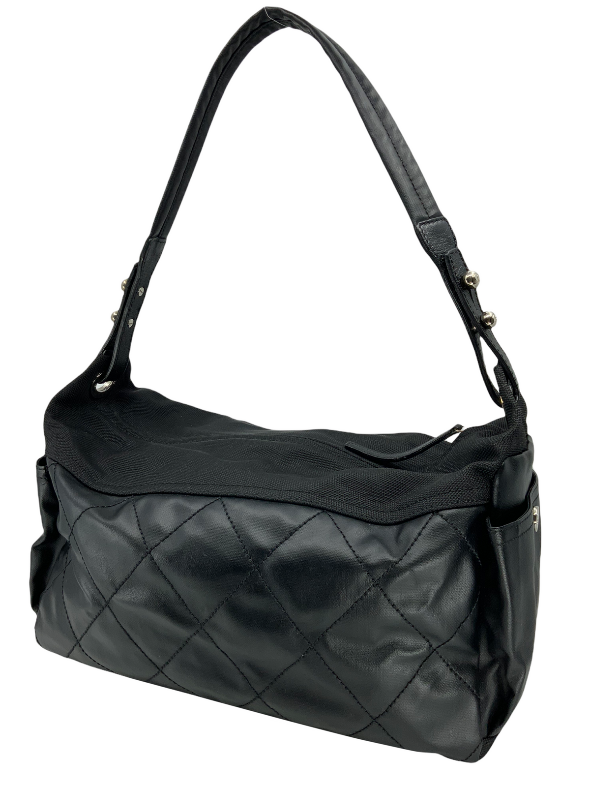 Chanel Quilted Coated Canvas Paris Biarritz Large Shoulder Bag - photo 3