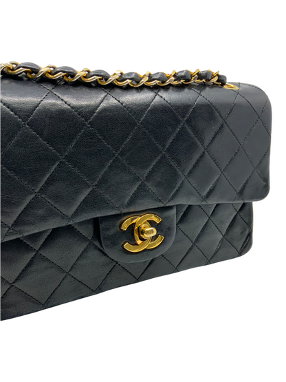 Chanel Vintage Quilted Lambskin Small Classic Double Flap Bag - image 5