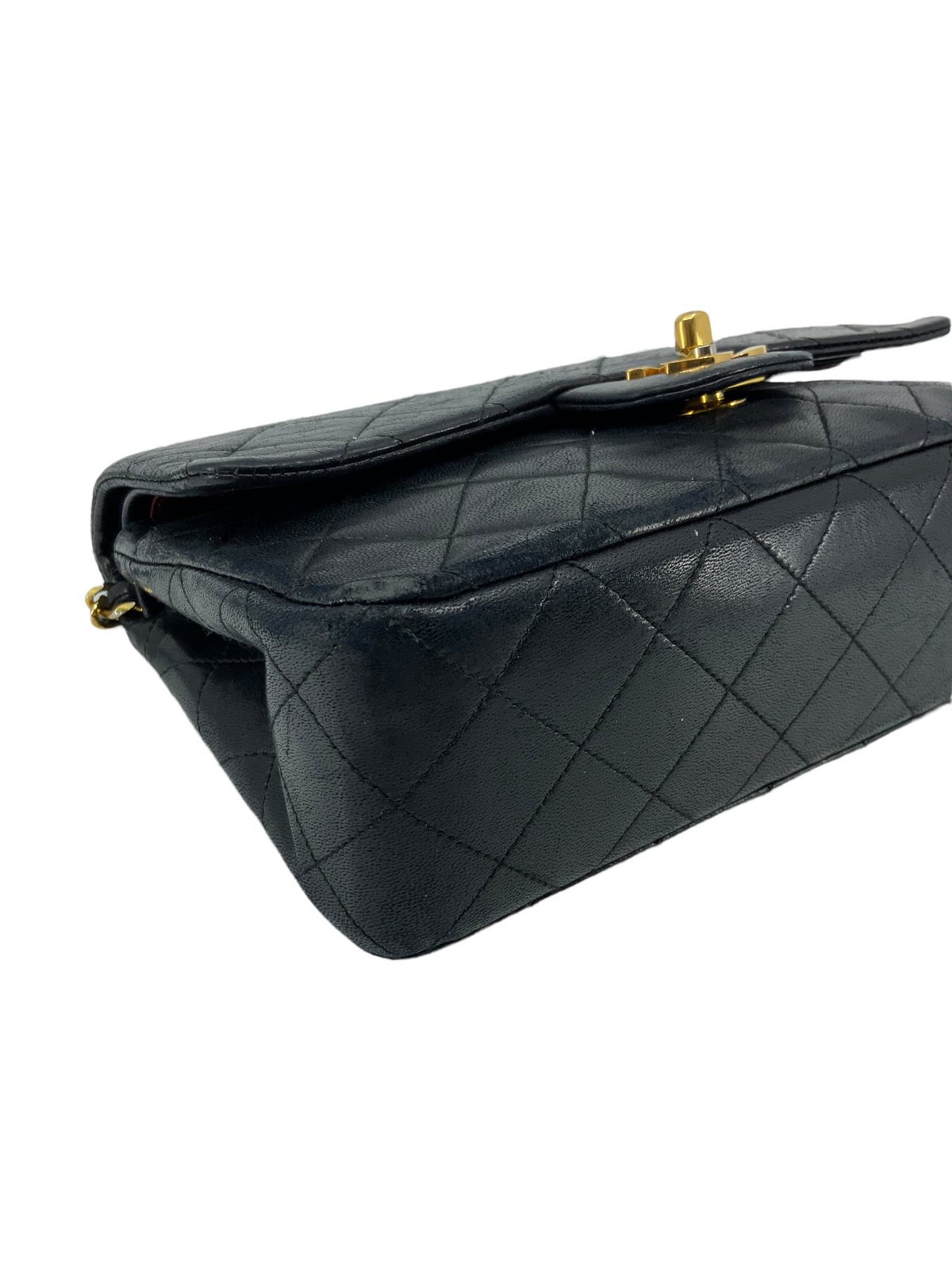 Chanel Vintage Quilted Lambskin Small Classic Double Flap Bag - image 8