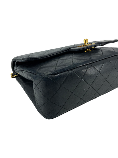 Chanel Vintage Quilted Lambskin Small Classic Double Flap Bag - image 8
