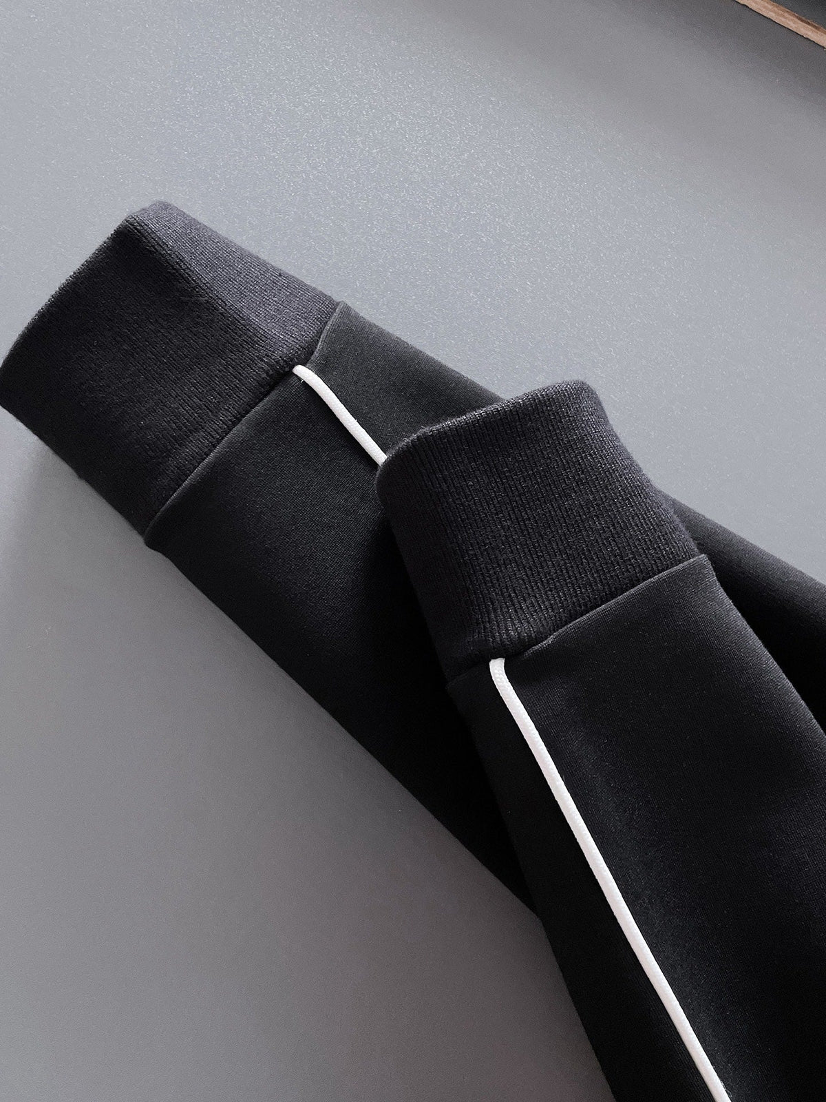 Prada Milano Tracksuit Set - Black Technical Knit Piping Zip Jacket & Pants - photo 8