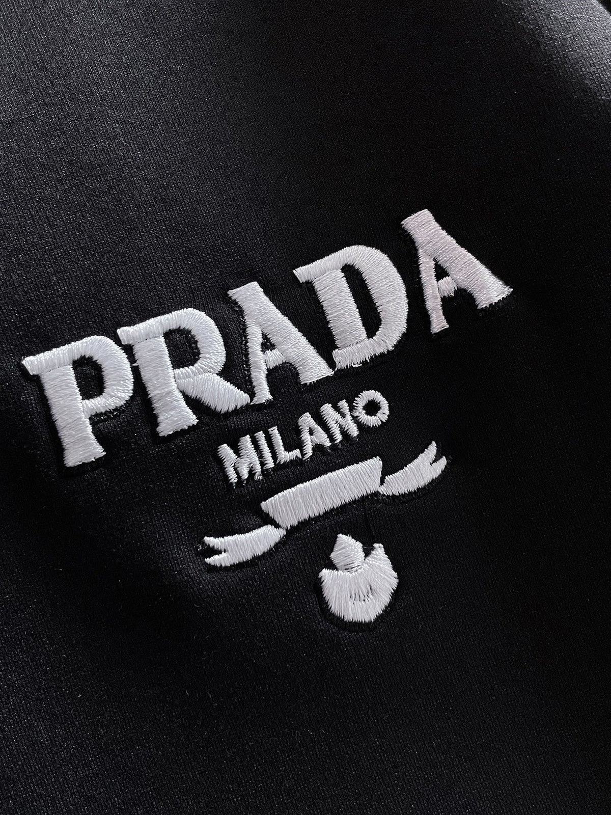 Prada Milano Tracksuit Set - Black Technical Knit Piping Zip Jacket & Pants - photo 5