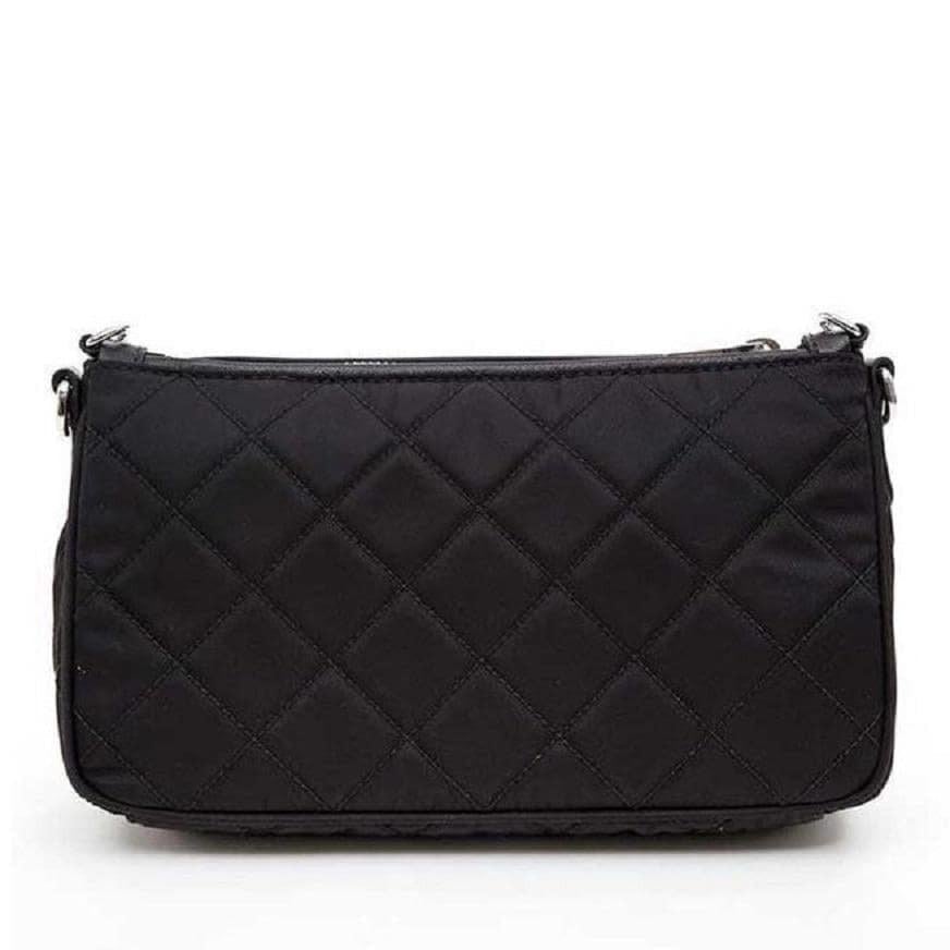 Prada Quilted Tessuto Nylon Shoulder Bag in Black - photo 2