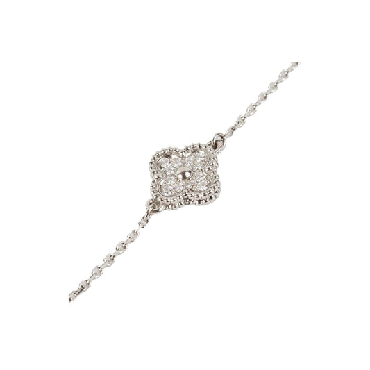 Van Cleef and Arpels Sweet Alhambra 1 Motif Diamond Bracelet - photo 1