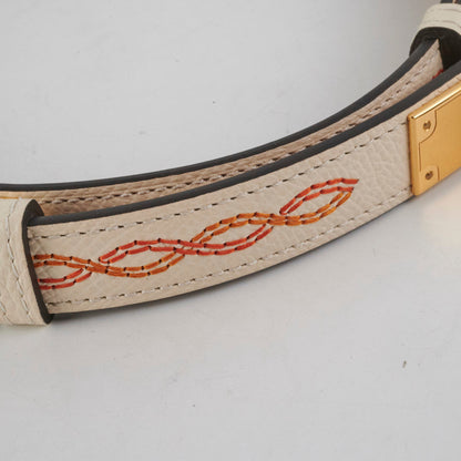 Hermes Kelly 18 Belt Nata/Orange - B Stamp - photo 6