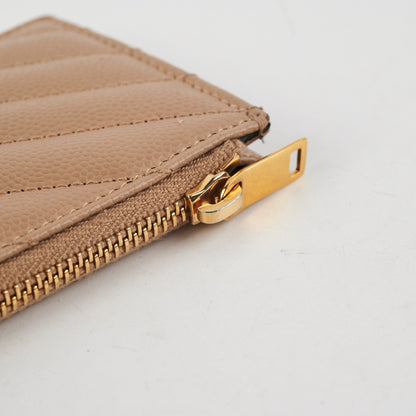 Saint Laurent Beige Zip Card Holder - photo 8