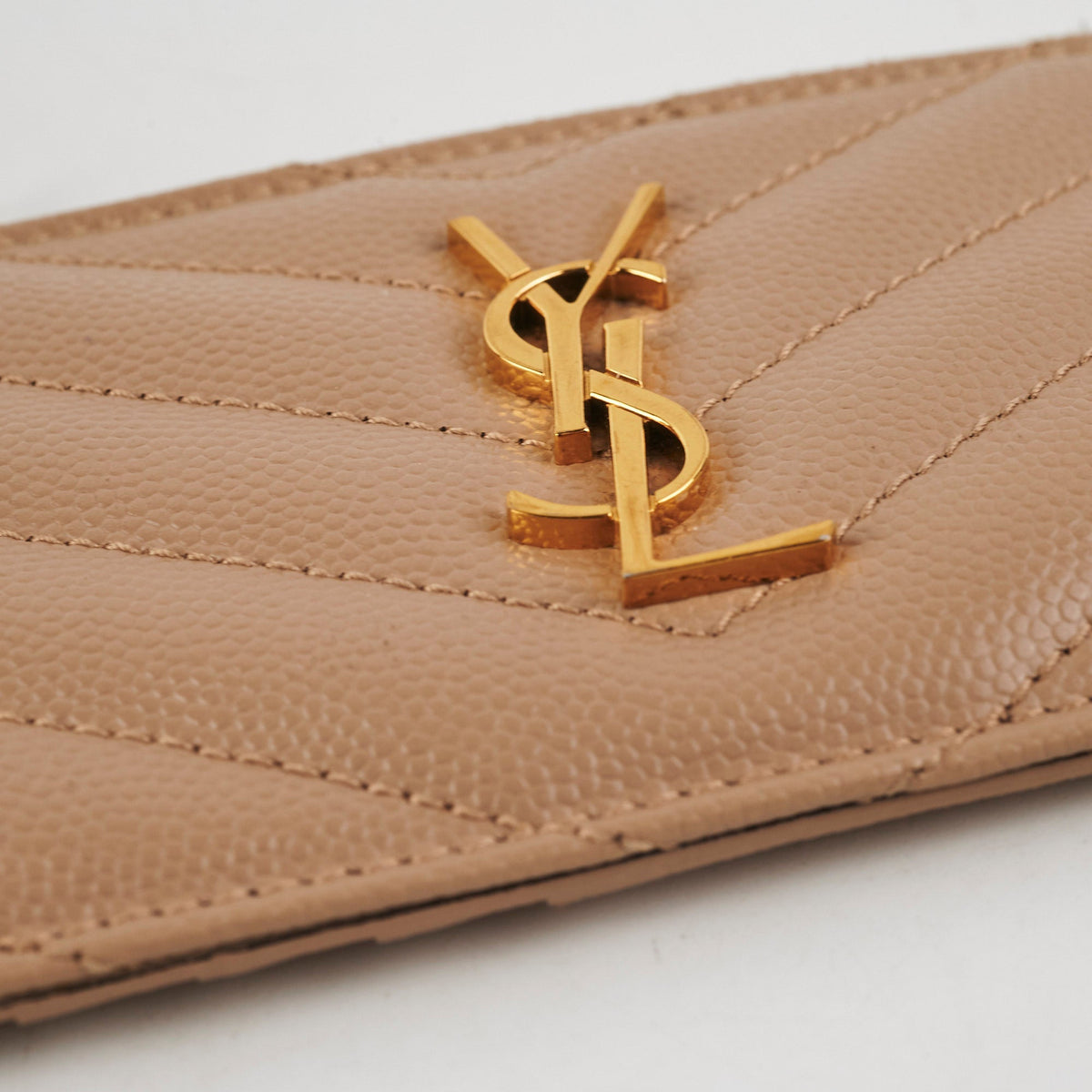 Saint Laurent Beige Zip Card Holder - photo 10