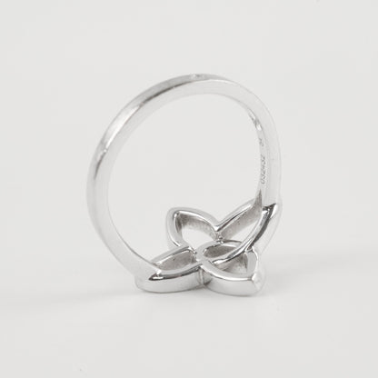 Louis Vuitton 18k White Gold Fleur Ring Size 54 - photo 3