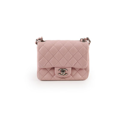 Chanel Lambskin Mini Square Light Pink - photo 1