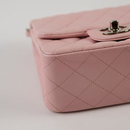 Chanel Lambskin Mini Square Light Pink - photo 11