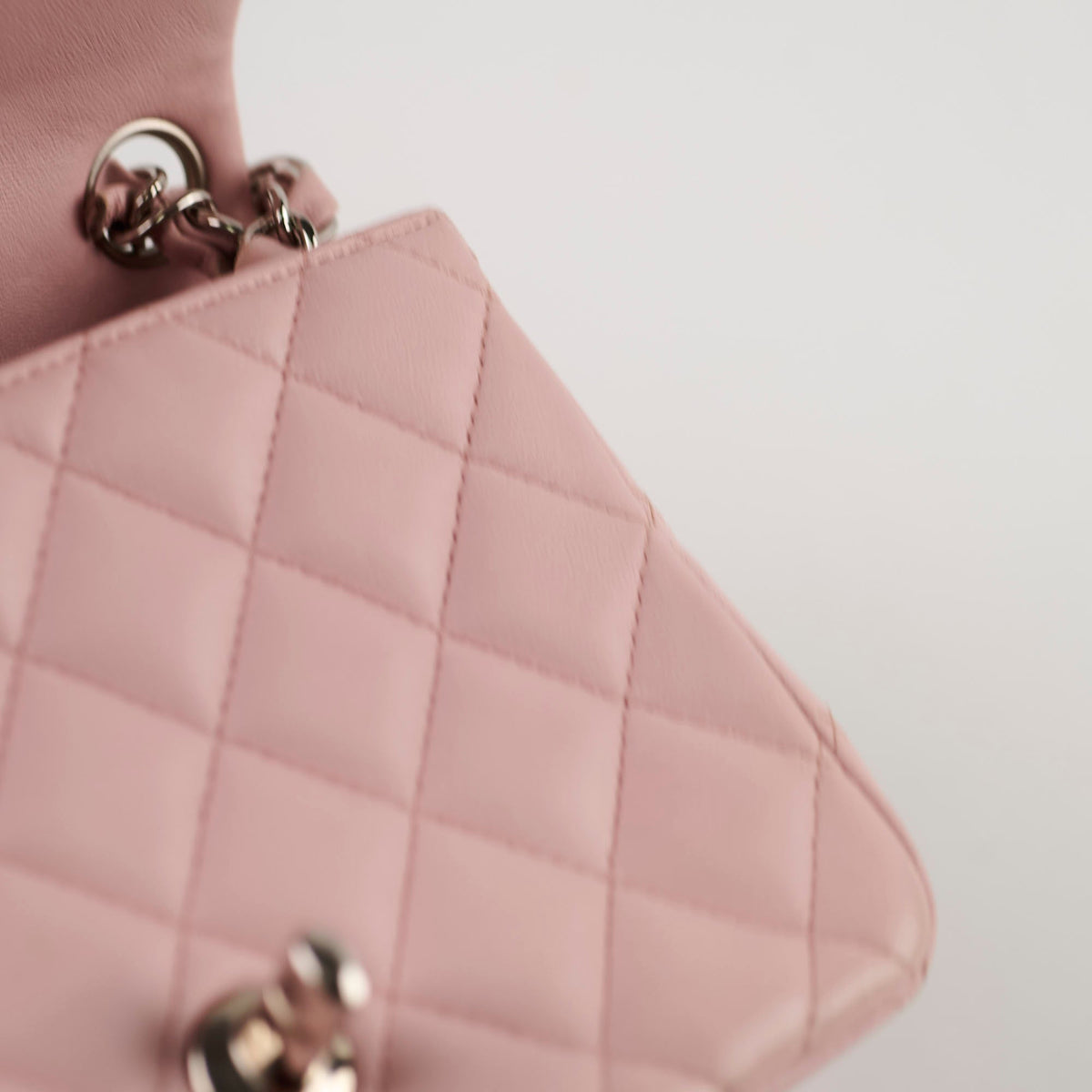 Chanel Lambskin Mini Square Light Pink - photo 6