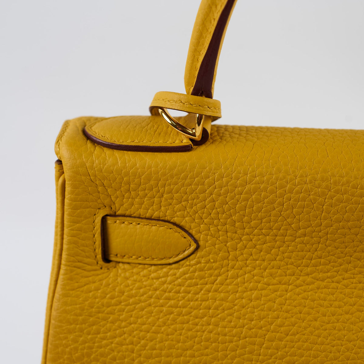Hermes Kelly 28 Togo Leather Jaune Ambre GHW Y stamp - photo 5