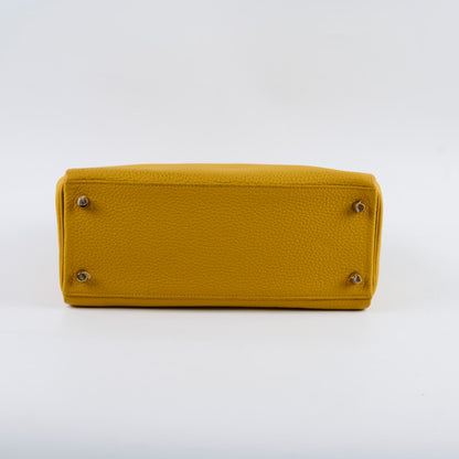 Hermes Kelly 28 Togo Leather Jaune Ambre GHW Y stamp - photo 4