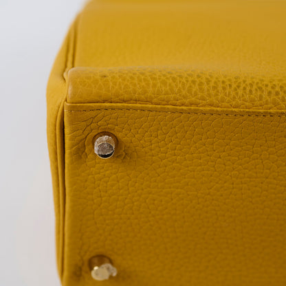 Hermes Kelly 28 Togo Leather Jaune Ambre GHW Y stamp - photo 11