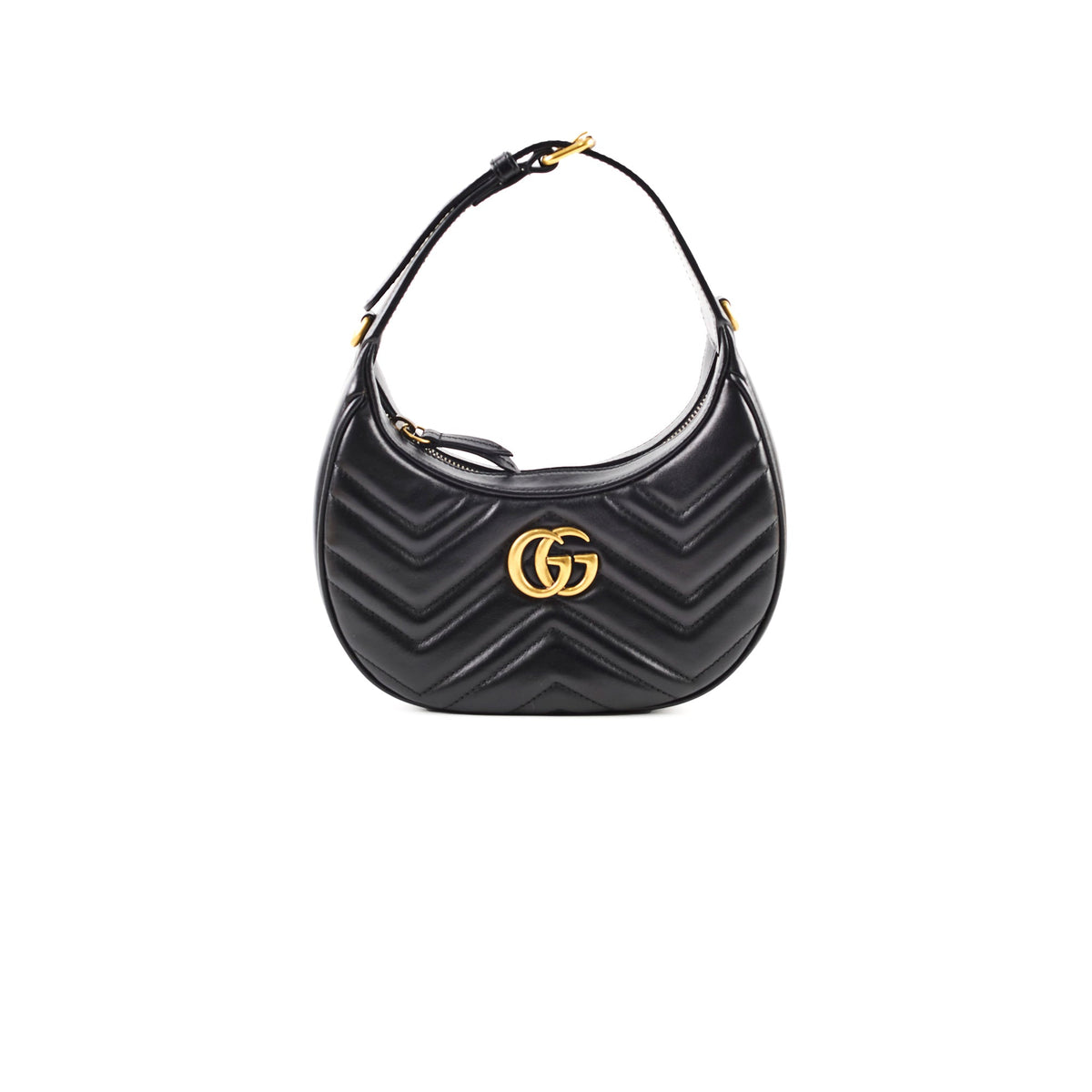 Gucci GG Marmont Half-Moon Bag Black - photo 1