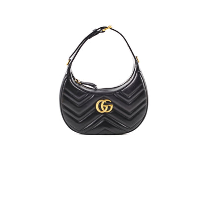 Gucci GG Marmont Half-Moon Bag Black - photo 1