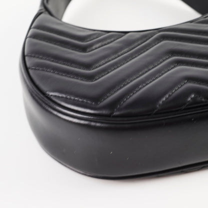 Gucci GG Marmont Half-Moon Bag Black - photo 7